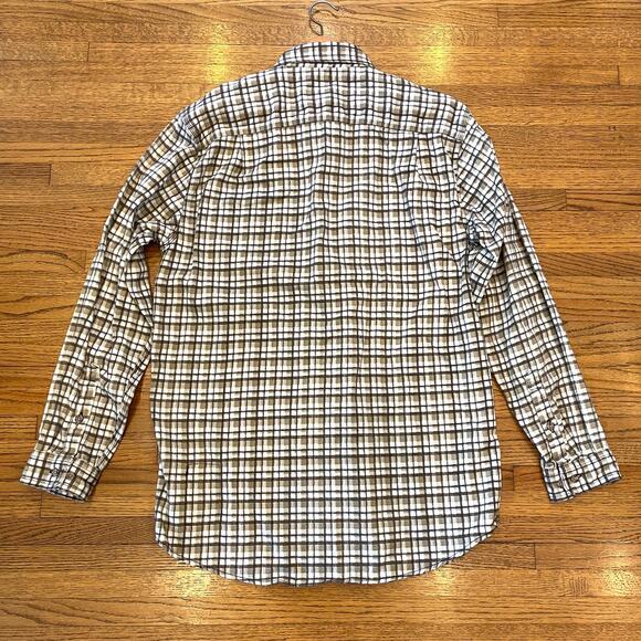 Carhartt Mens Sz M Flame Resistant FR Flannel Shirt Plaid Work Utility EUC - Picture 2 of 8